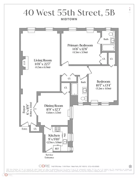 40 W 55th St #5B, New York, NY 10019