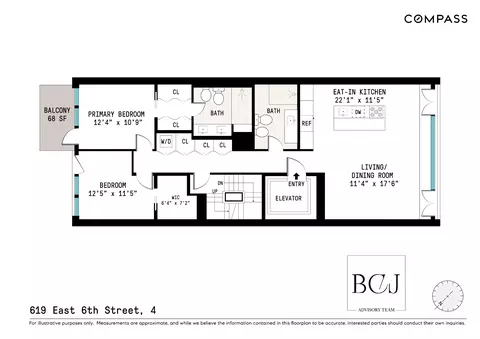 619 E 6th St #4, New York, NY 10009