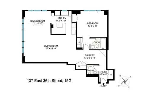 137 E 36th St #15G, New York, NY 10016