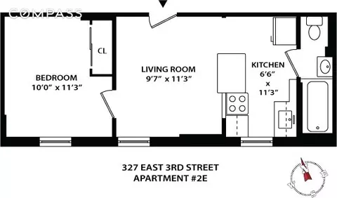 327 E 3rd St #2E, New York, NY 10009