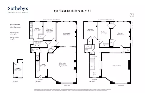 257 W 86th St #7-8B, New York, NY 10024