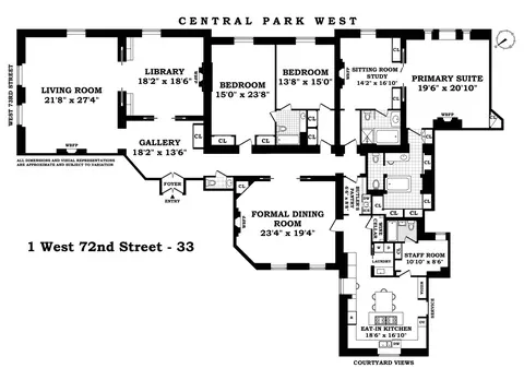 1 W 72nd St #33, New York, NY 10023