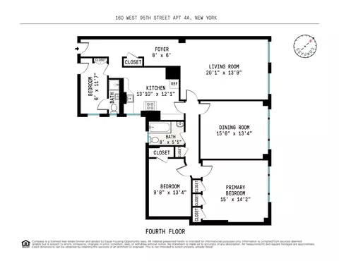 160 W 95th St #4A, New York, NY 10025