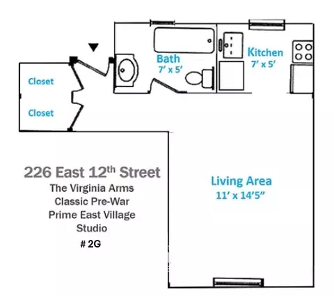 226 E 12th St #2G, New York, NY 10003