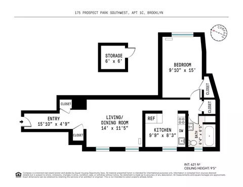 175 Prospect Park SW #1C, Brooklyn, NY 11218
