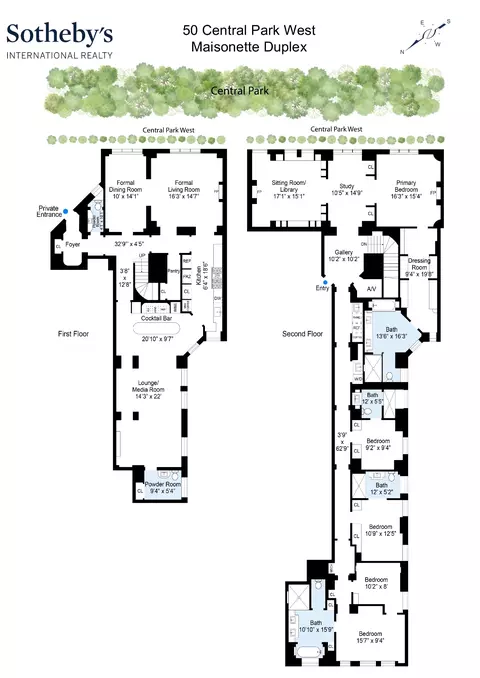 50 Central Park W #MAISONETTE DUPLEX, New York, NY 10023