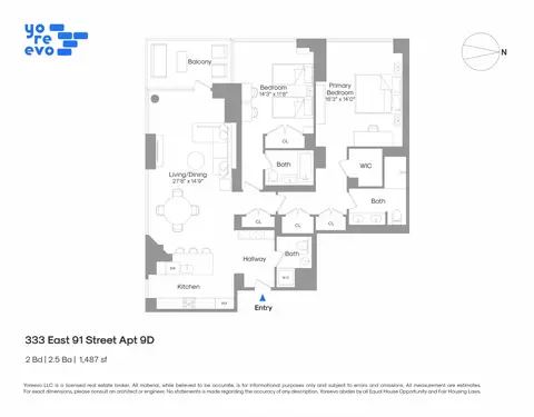 333 E 91st St #9D, New York, NY 10128
