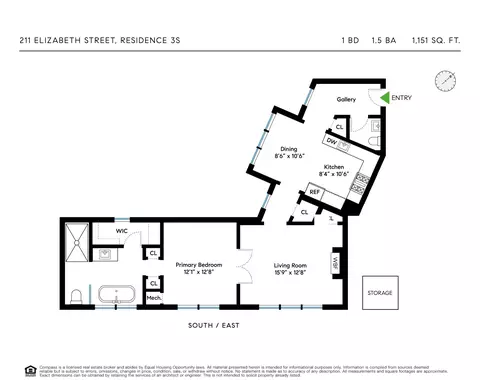 211 Elizabeth St #3S, New York, NY 10012
