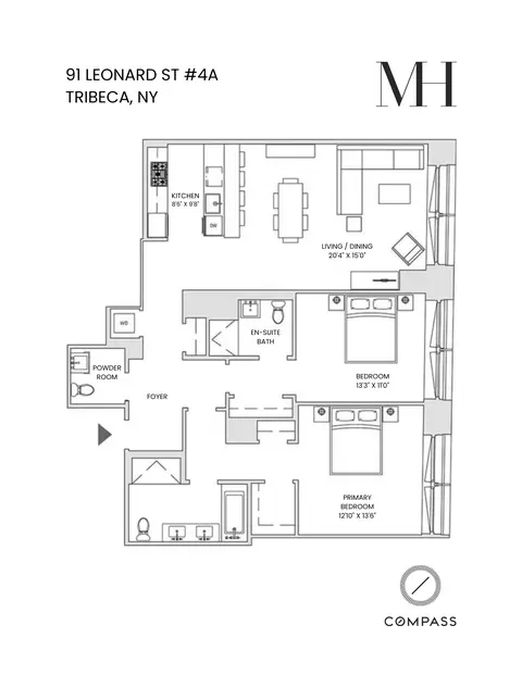 91 Leonard St #4A, New York, NY 10013
