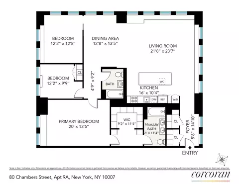 80 Chambers St #9A, New York, NY 10007