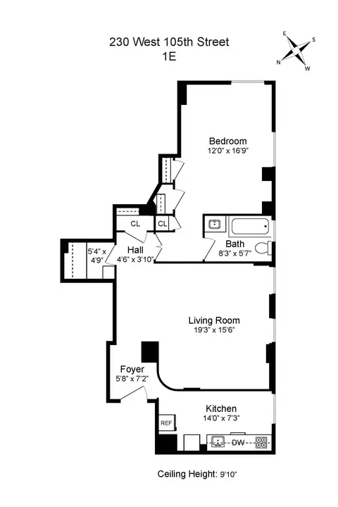 230 W 105th St #1E, New York, NY 10025