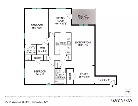 2711 Ave X #5C, Brooklyn, NY 11235