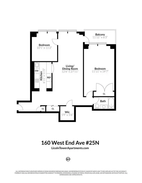 160 W End Ave #25-N, New York, NY 10023