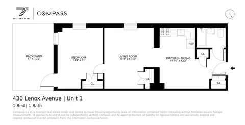 430 Lenox Ave #1, New York, NY 10037