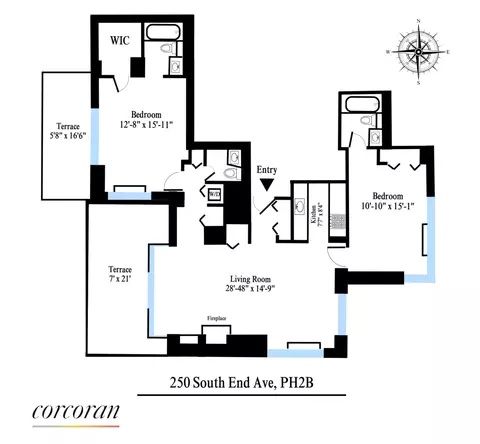 250 S End Ave #PH2B, New York, NY 10280