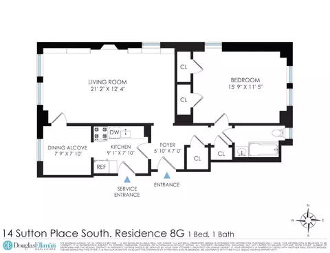 14 Sutton Pl S #8G, New York, NY 10022