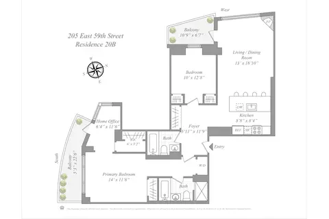 205 E 59th St #20B, New York, NY 10022
