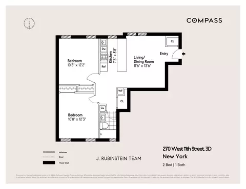 270 W 11th St #3D, New York, NY 10014