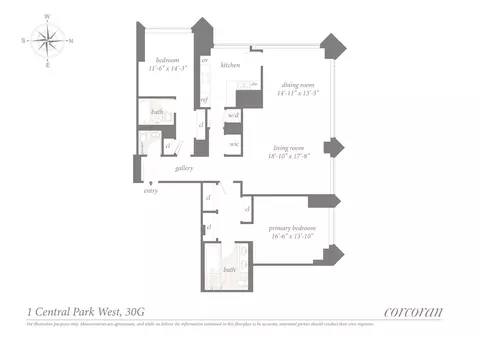 1 Central Park W #30G, New York, NY 10023