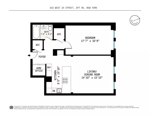 410 W 24th St #9K, New York, NY 10011
