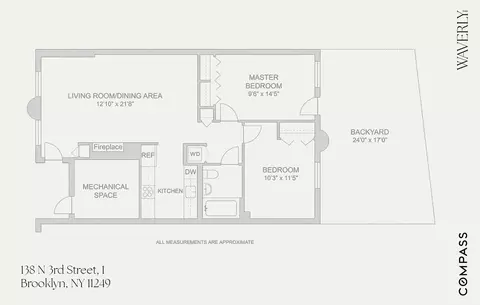 138 N 3rd St #1, Brooklyn, NY 11249