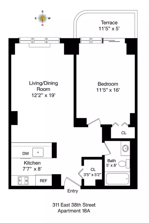 311 E 38th St #18A, New York, NY 10016