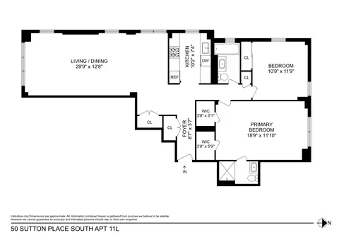 50 Sutton Pl S #11L, New York, NY 10022