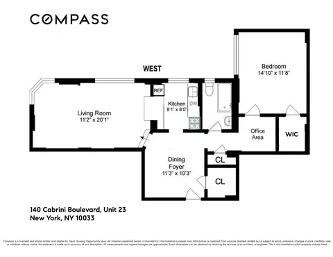 140 Cabrini Blvd #23, New York, NY 10033