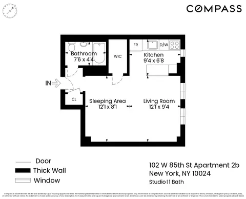 102 W 85th St #2B, New York, NY 10024