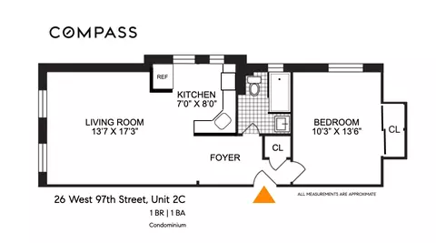 26 W 97th St #2C, New York, NY 10025