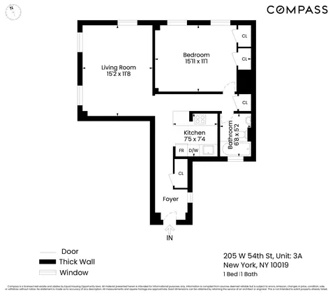 205 W 54th St #3A, New York, NY 10019