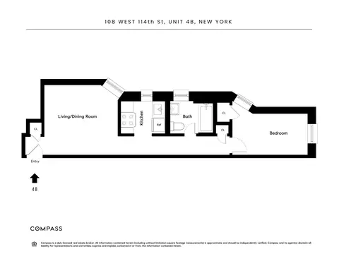 108 W 114th St #4B, New York, NY 10026