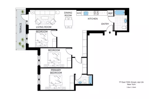 77 E 110th St #2A, New York, NY 10029
