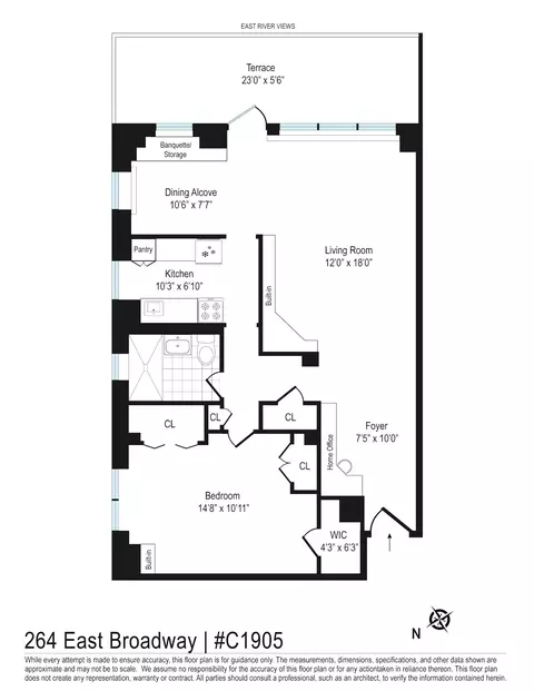 264 E Broadway #C1905, New York, NY 10002