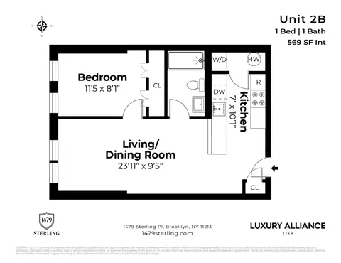 1479 Sterling Pl #2B, Brooklyn, NY 11213