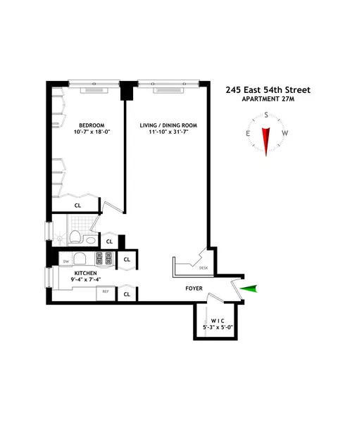 245 E 54th St #27M, New York, NY 10022
