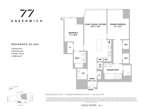 77 Greenwich St #24-C, New York, NY 10006