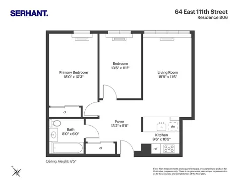 64 E 111th St #806, New York, NY 10029