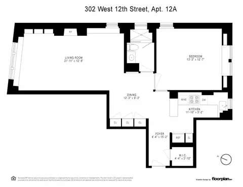 302 W 12th St #12A, New York, NY 10014