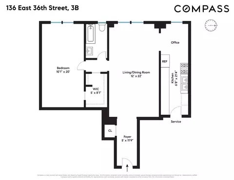 136 E 36th St #3B, New York, NY 10016