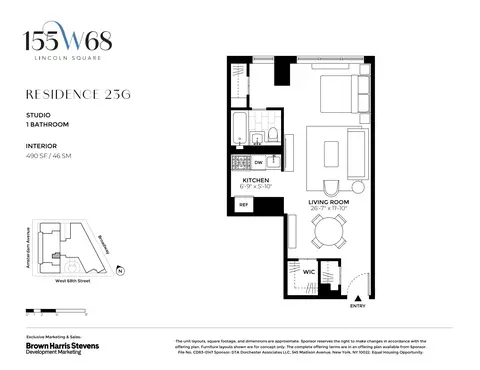 155 W 68th St #23G, New York, NY 10023