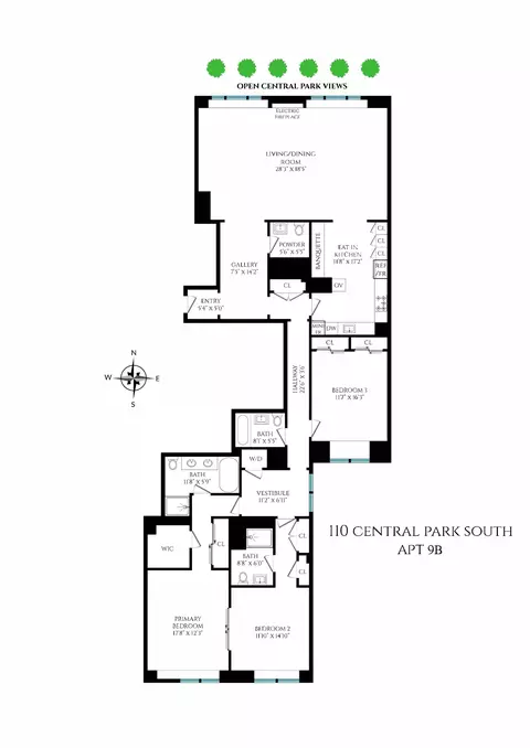 110 Central Park S #9B, New York, NY 10019