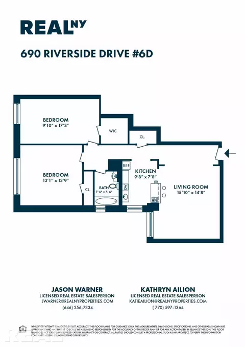 690 Riverside Dr #6D, New York, NY 10031