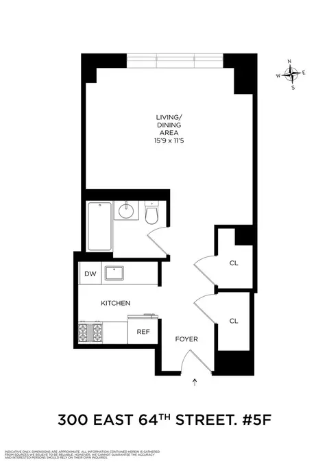 300 E 64th St #5F, New York City, NY 10021