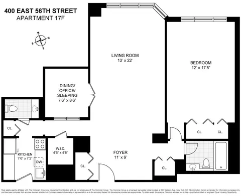 400 E 56th St #17F, New York, NY 10022