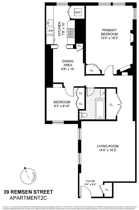 39 Remsen St #2C, Brooklyn, NY 11201
