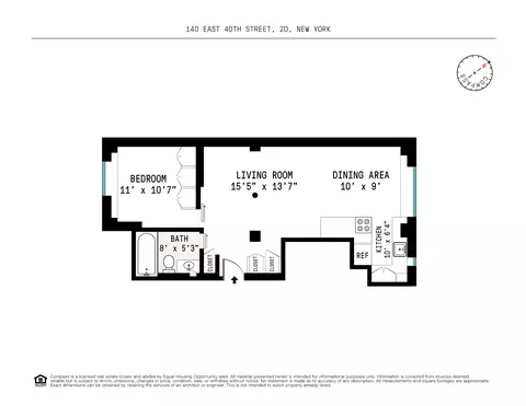140 E 40th St #2D, New York, NY 10016