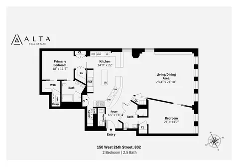 150 W 26th St #802, New York, NY 10001
