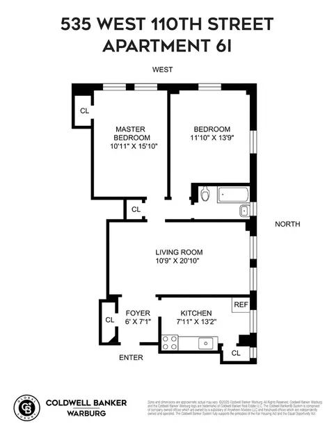 535 W 110th St #6I, New York, NY 10025