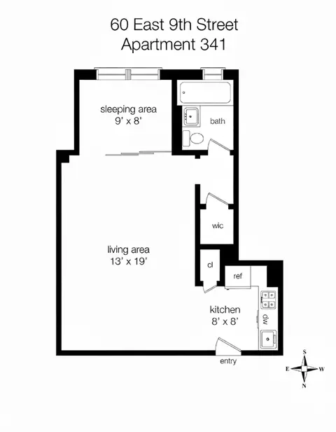 60 E 9th St #341, New York, NY 10003